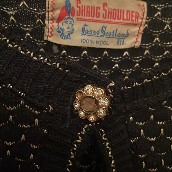 Vintage Gilded Midnight Sweater Shrug - Picture 5 of 8